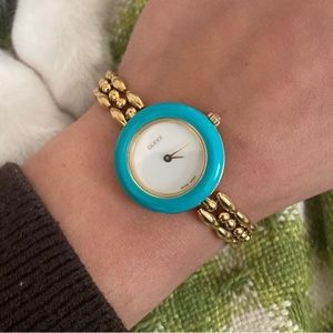 BLUE Gucci 11/12 11/12.2 1100-L 1200-L Watch Interchangeable Plastic Bezel